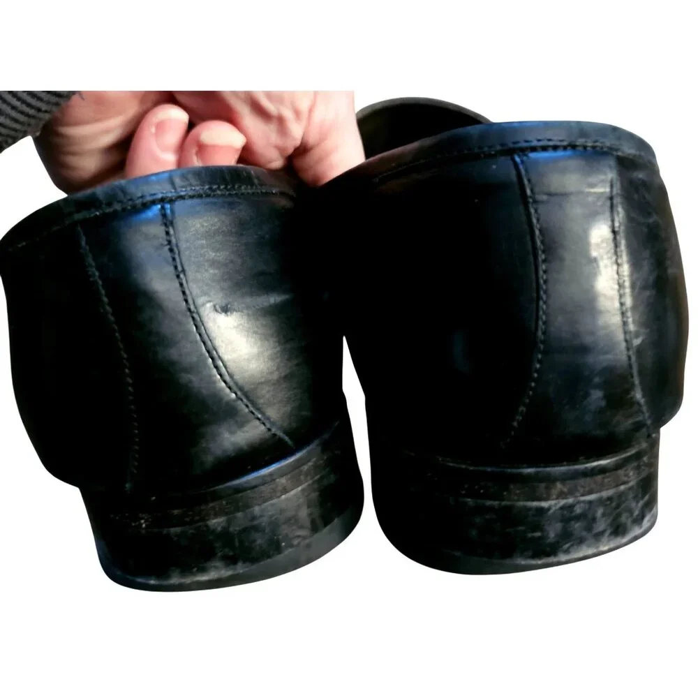 To Boot New York Black Leather Loafers By Adam Derrick Size 13 Made In Italy